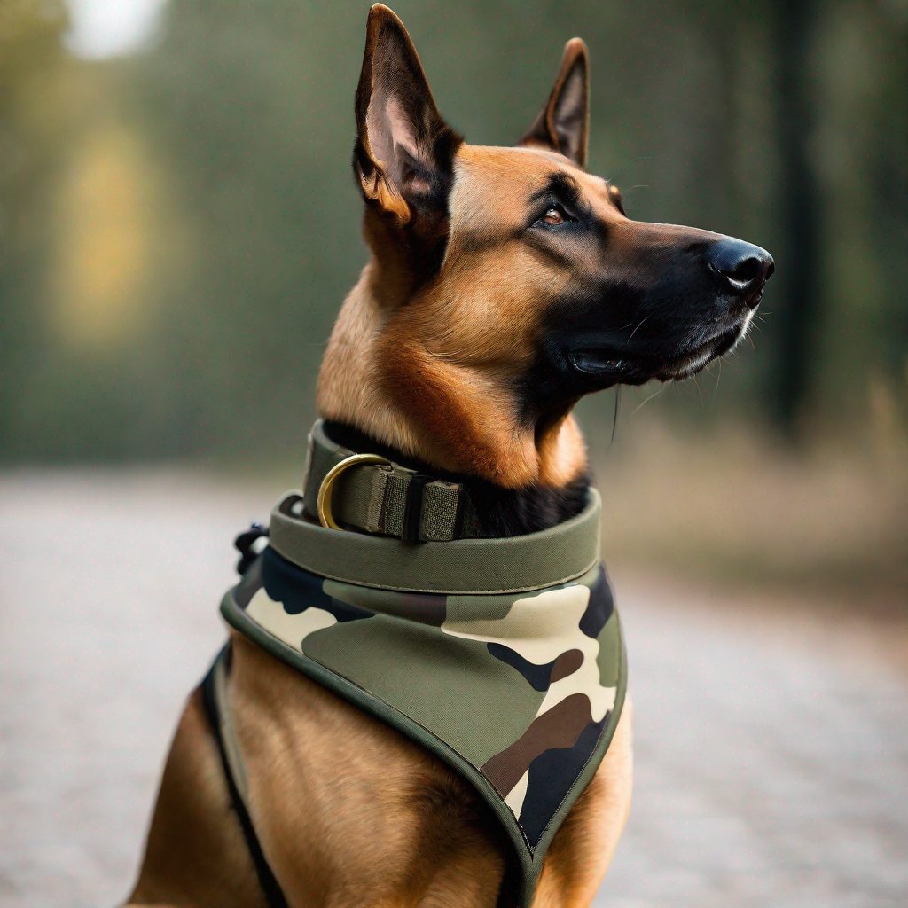 Collier militaire sur chien